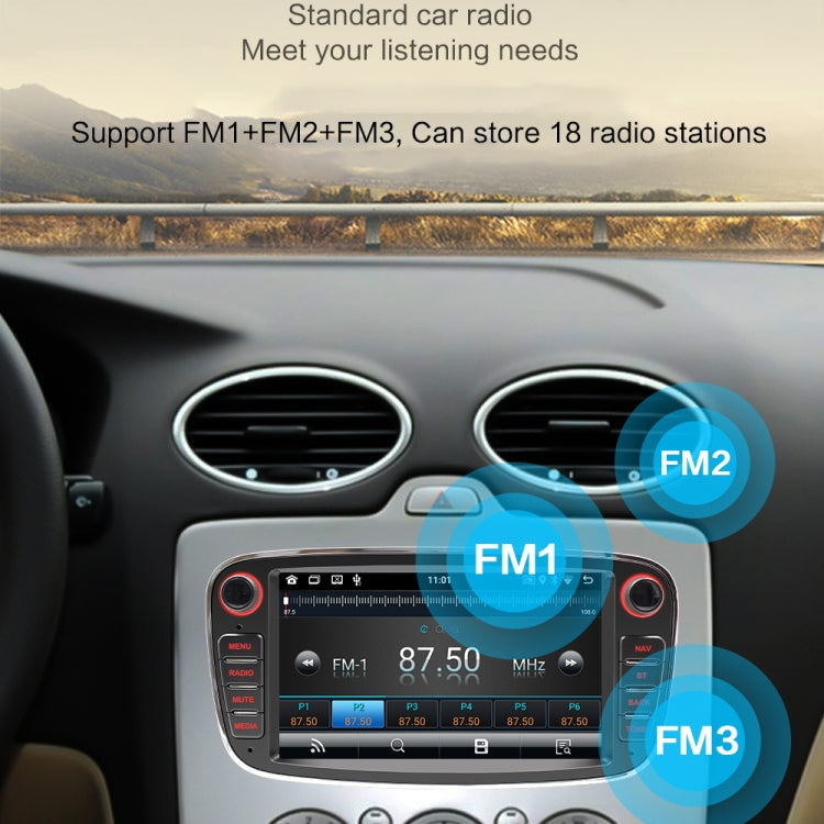 For Ford Focus 7 Inch HD Android Navigation Bluetooth RDS Radio, Size: 2+32G(Black) - Car MP3 & MP4 & MP5 by PMC Jewellery | Online Shopping South Africa | PMC Jewellery | Buy Now Pay Later Mobicred