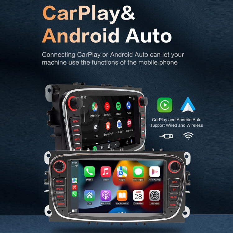 For Ford Focus 7 Inch HD Android Navigation Bluetooth RDS Radio, Size: 2+32G(Black) - Car MP3 & MP4 & MP5 by PMC Jewellery | Online Shopping South Africa | PMC Jewellery | Buy Now Pay Later Mobicred