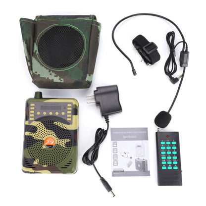 48W Wireless Bluetooth Voice Amplifier with Remote Control Supports USB/TF Card Playback UK Plug(Camouflage) - Midrange Speaker & Frequency Divider by PMC Jewellery | Online Shopping South Africa | PMC Jewellery | Buy Now Pay Later Mobicred