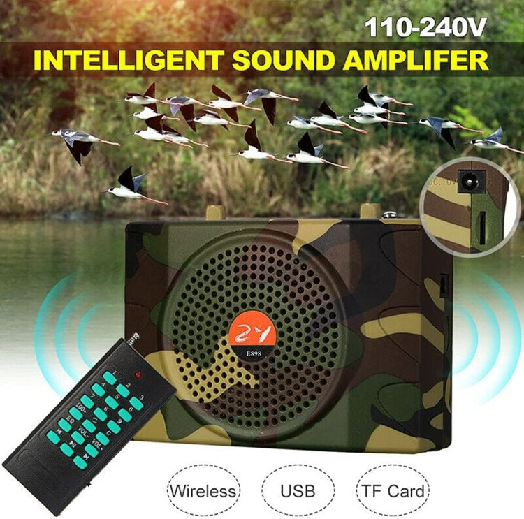 25W  Bluetooth Voice Amplifier Bird Hunting Speaker Supports USB/TF/FM 1000m Remote Control EU Plug(Camouflage) - Midrange Speaker & Frequency Divider by PMC Jewellery | Online Shopping South Africa | PMC Jewellery | Buy Now Pay Later Mobicred