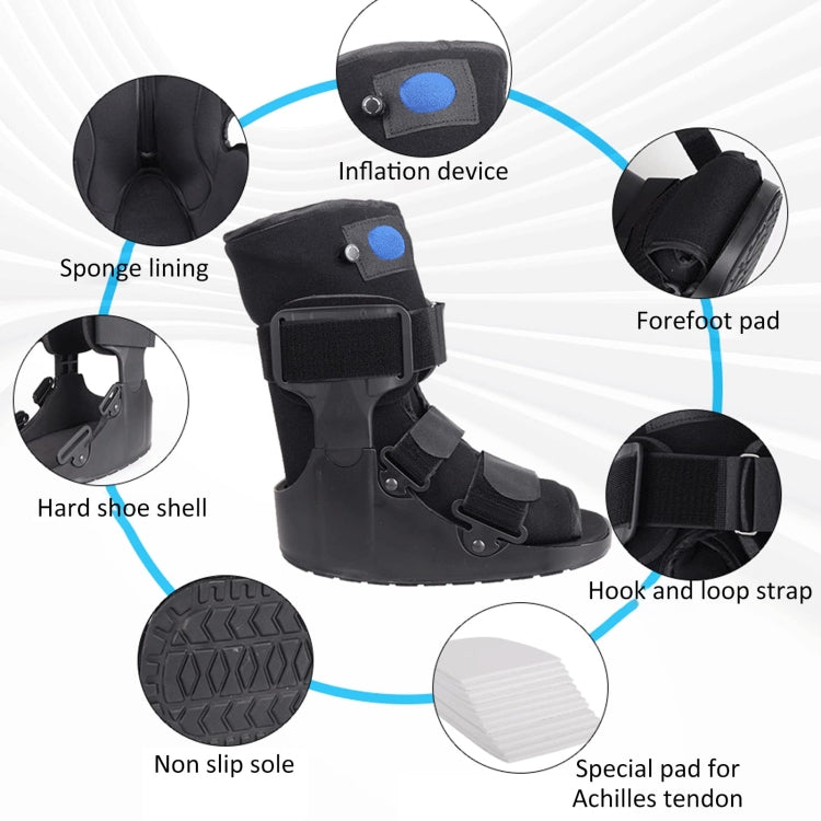 Tall Orthopedic Walking Boot Ankle Fracture Fixation Brace With Gas Bag, Size: L 43-45 - Corrector by PMC Jewellery | Online Shopping South Africa | PMC Jewellery