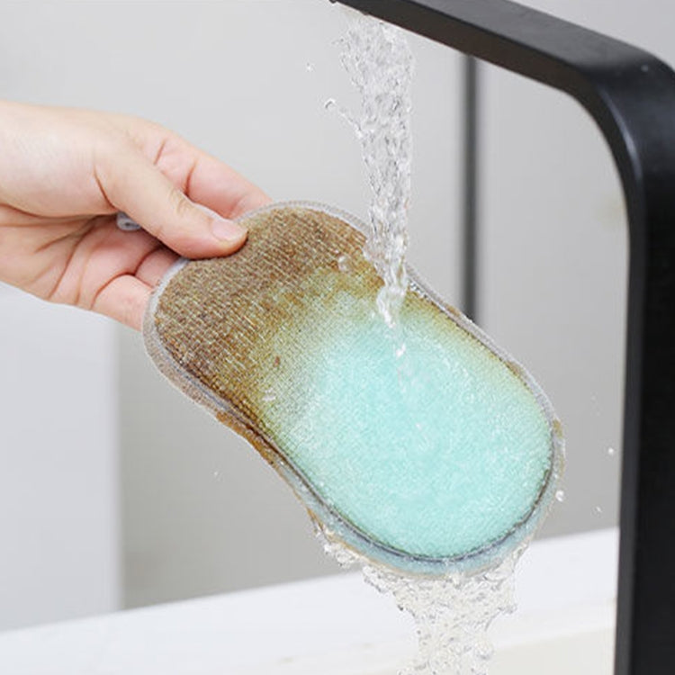 5pcs Double-sided Absorbent Kitchen Dishwashing Sponge Multifunctional Cleaning Rag, Style: Blue - Cleaning Tools by PMC TechLife | Online Shopping South Africa | PMC TechLife | Buy Now Pay Later Mobicred