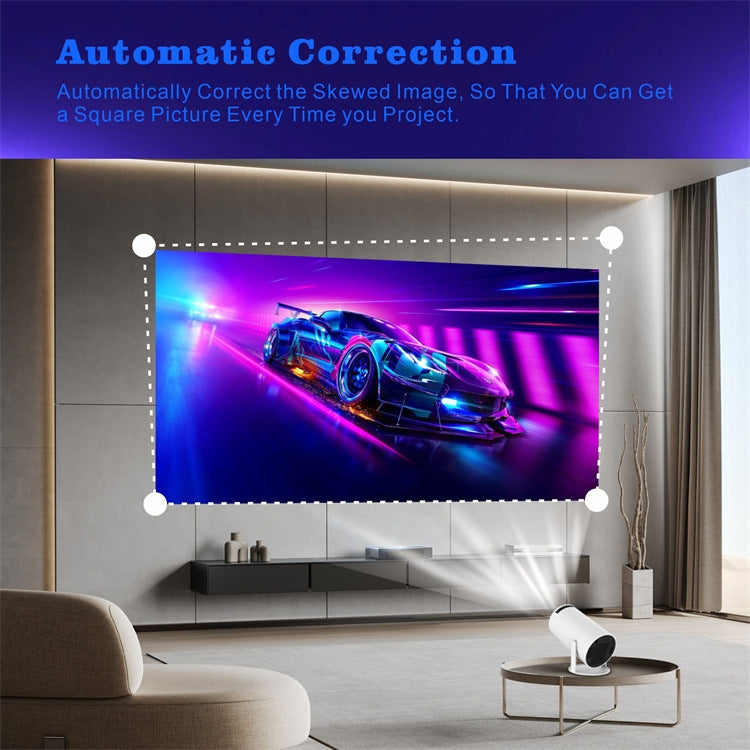 HY300 Smart Projector Android 11.0 System 120 Lumen Portable Projector EU Plug - Mini Projector by PMC Jewellery | Online Shopping South Africa | PMC Jewellery