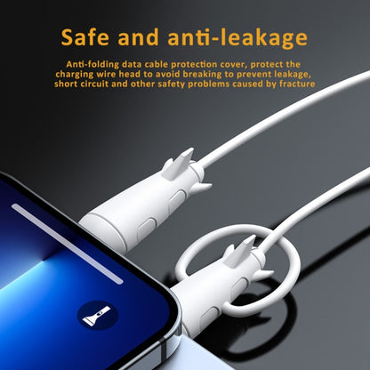 Data Line Protector For IPhone USB Type-C Charger Wire Winder Protection, Spec: Small Head Band +USB Head Light Blue - Cable Organizer by PMC Jewellery | Online Shopping South Africa | PMC Jewellery | Buy Now Pay Later Mobicred