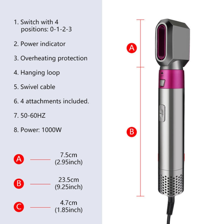 5 In 1 Hot Air Comb Automatic Curling Iron Square Model Hair Styling Comb Curling And Straightening, Plug: UK Plug - Hair Curler by PMC Jewellery | Online Shopping South Africa | PMC Jewellery | Buy Now Pay Later Mobicred