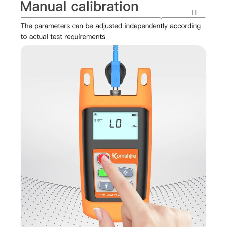 Komshine Mini Handheld Optical Power Meter Fiber Loss Measurement, Specification: KPM-25M-A/-70DBM to +6DBM - Fiber Optic Test Pen by Komshine | Online Shopping South Africa | PMC Jewellery | Buy Now Pay Later Mobicred