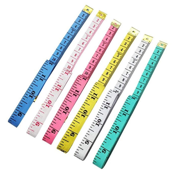 10pcs 1.5m Soft Ruler Cute Tailor Leather Ruler Centimeter Inch 2 In 1(Color Random Delivery) - DIY Apparel Sewing by PMC Jewellery | Online Shopping South Africa | PMC Jewellery