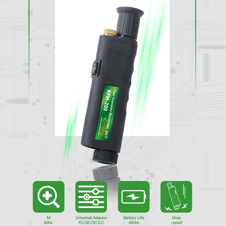 KomShine 200x Handheld Fiber Optic Magnifier Detector(KFM-200) - free shipping - PMC Jewellery - Order now!