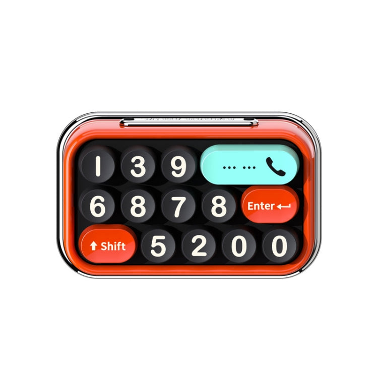 bbdd Keyboard Modeling Moving Number Plate Car Temporary Parking License Card(Red) - free shipping - PMC TechLife - Order now!