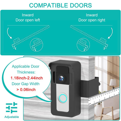 For Blink / Google Ring Doorbell Device Universal Door Overhead Bracket Anti-theft Adjustable - Other Device by PMC Jewellery | Online Shopping South Africa | PMC Jewellery