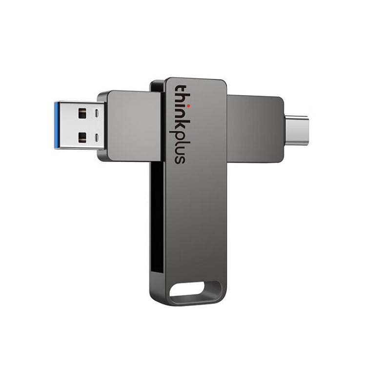 Lenovo Thinkplus MU110 USB3.2+Type-C Dual Interface Rotation Flash Drive, Size: 32GB(Grey) - USB Flash Drives by Lenovo | Online Shopping South Africa | PMC Jewellery | Buy Now Pay Later Mobicred