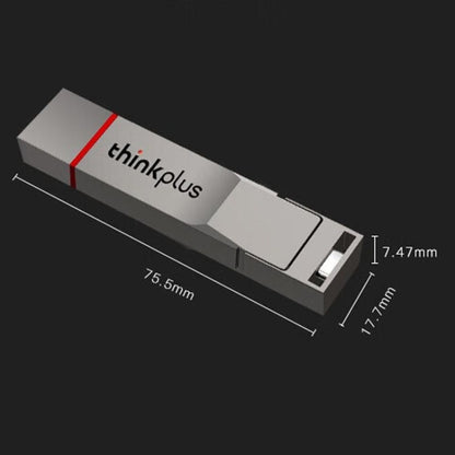 Lenovo Thinkplus TU280PRO USB3.2+Type-C Dual Interface Solid State U Disk, Memory: 512GB(Dark gray) - USB Flash Drives by Lenovo | Online Shopping South Africa | PMC Jewellery | Buy Now Pay Later Mobicred