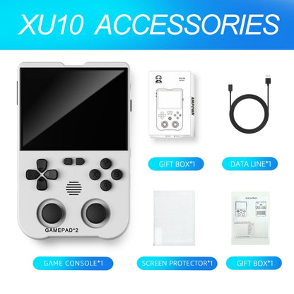 AMPOWN XU10 Handheld Game Console 3.5-Inch IPS Screen Linux System Portable Video Arcade 256G(White) - Pocket Console by AMPOWN | Online Shopping South Africa | PMC Jewellery | Buy Now Pay Later Mobicred