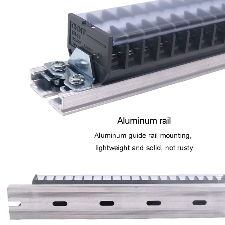 CHINT TD-1530 Terminal Block Rail Type Wiring Block Paralleling Wires Wire Connector - Booster Cable & Clip by CHNT | Online Shopping South Africa | PMC TechLife | Buy Now Pay Later Mobicred