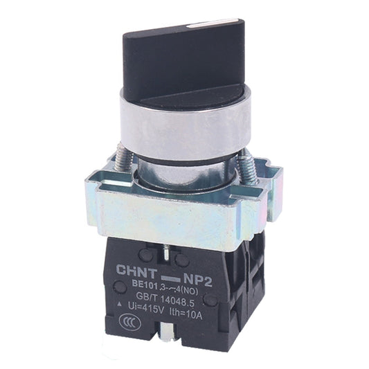 CHINT NP2-BD23 2 Gear Self-locking 2NO Power Transfer Switch Short Handle Master Knob 22mm - Car Switches by CHINT | Online Shopping South Africa | PMC Jewellery | Buy Now Pay Later Mobicred