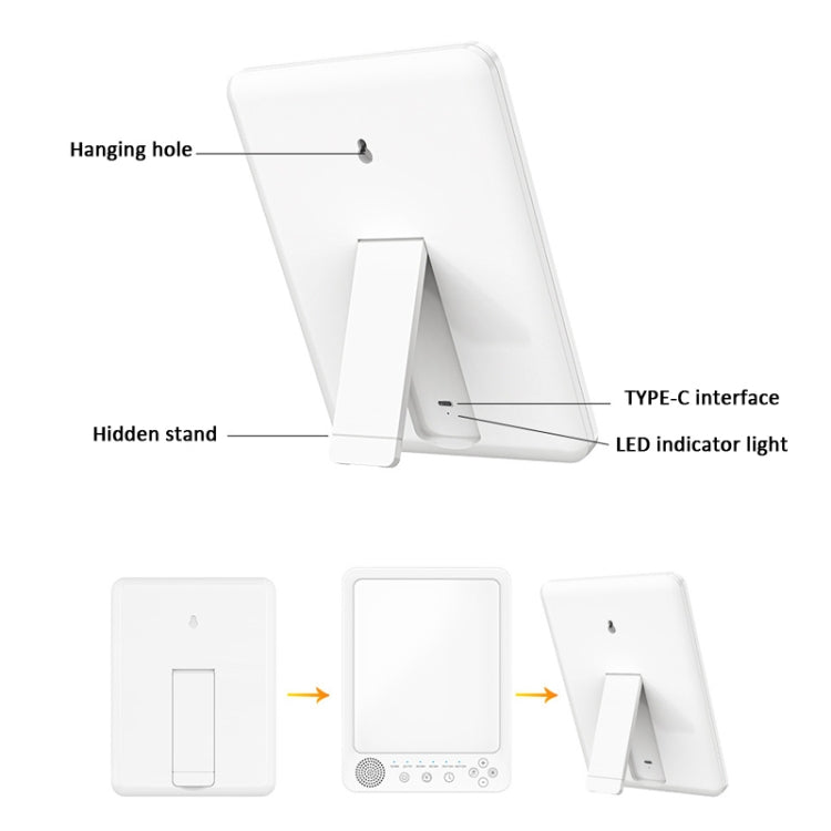 Simulated Sunlight Lamp White Noises Machine SAD Therapy Light With Timer(3 Color Temperature) - free shipping - PMC TechLife - Order now!