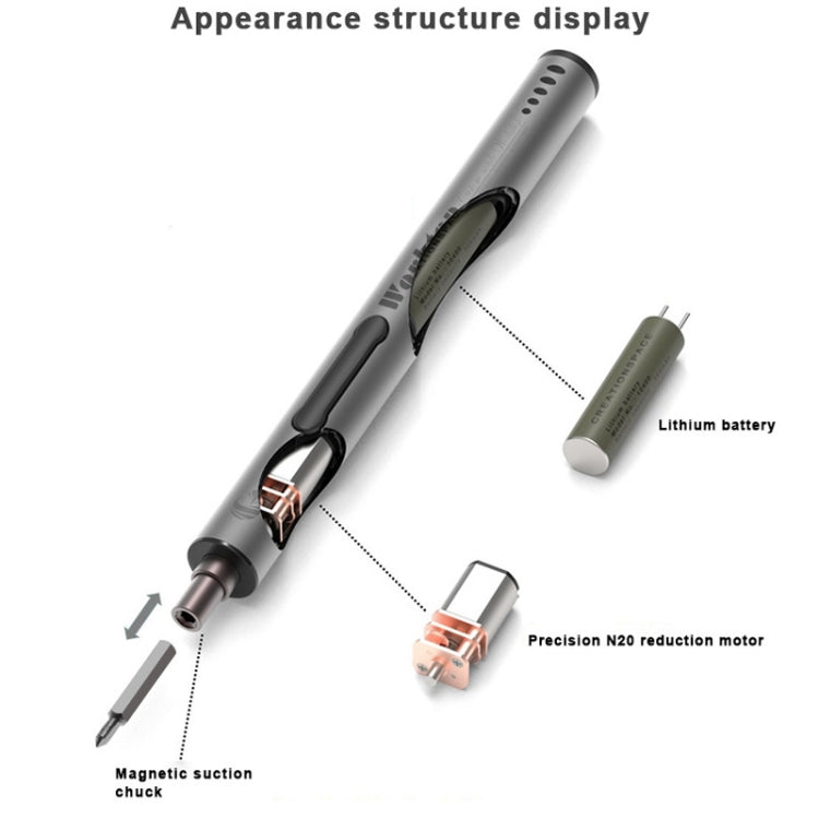 BAKU Worktop 280rpm/Min 0.35N.M Electric Screwdriver Set With 20 Bits - Screwdriver Set by BAKU | Online Shopping South Africa | PMC Jewellery | Buy Now Pay Later Mobicred