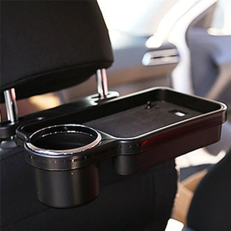 Automotive Water Cup Holder Drink Holder Car Rear Chair Seat Holder Tray(Black) - Car Holders by PMC Jewellery | Online Shopping South Africa | PMC Jewellery | Buy Now Pay Later Mobicred