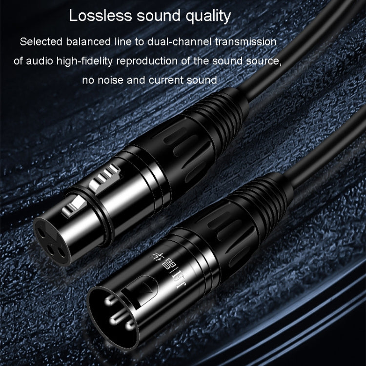 JINGHUA Microphone Cable XLR Male To Female Balanced Cable Mixing Console Amplifier Audio Cable, Length: 10M - Microphone Audio Cable & Connector by JINGHUA | Online Shopping South Africa | PMC Jewellery | Buy Now Pay Later Mobicred