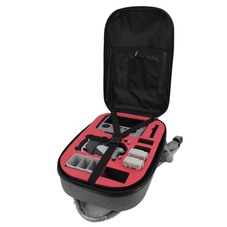 For DJI Mini 4 Pro Drone Storage Bag Carbon Fiber Backpack, Spec: Brushed Style - Backpacks & Bags by PMC Jewellery | Online Shopping South Africa | PMC Jewellery | Buy Now Pay Later Mobicred