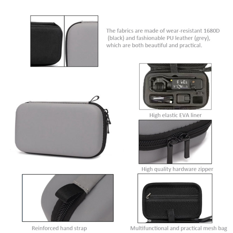 For DJI Osmo Pocket 3 Storage Bag Clutch Carrying Case(Grey) - Case & Bags by PMC TechLife | Online Shopping South Africa | PMC TechLife