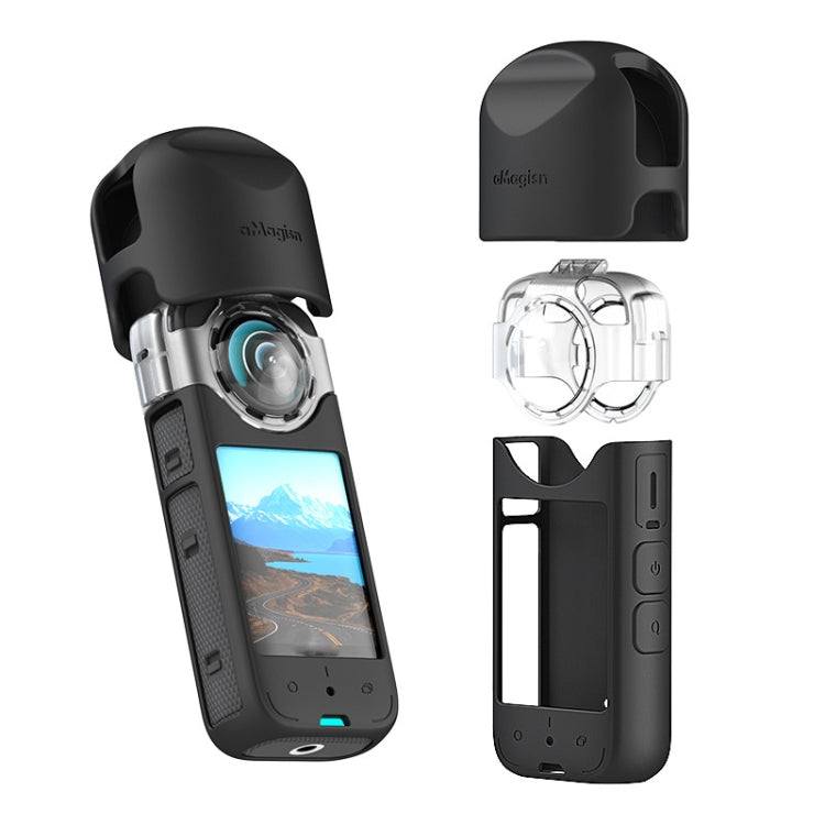 For Insta360 X3 AMagisn Protective Camera Accessories Silicone Case - Case & Bags by aMagisn | Online Shopping South Africa | PMC Jewellery | Buy Now Pay Later Mobicred