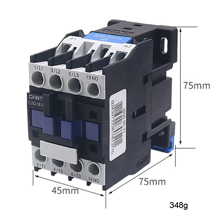 CHNT CJX2-1810 18A 220V Silver Alloy Contacts Multi-Purpose Single-Phase AC Contactor - Relays by CHNT | Online Shopping South Africa | PMC TechLife | Buy Now Pay Later Mobicred
