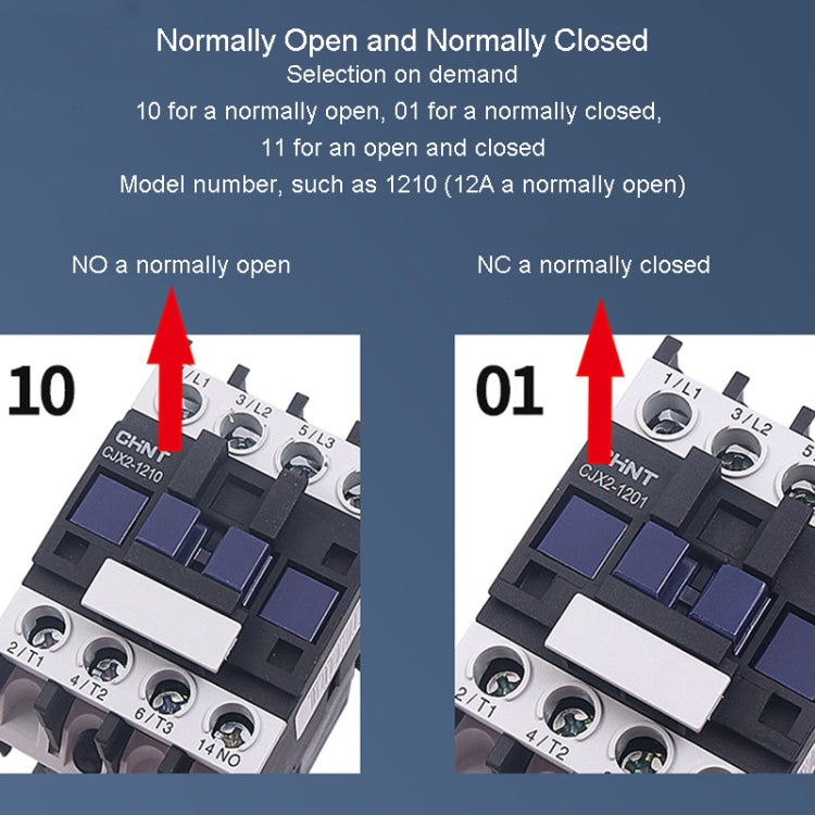 CHNT CJX2-2501 25A 220V Silver Alloy Contacts Multi-Purpose Single-Phase AC Contactor - Relays by CHNT | Online Shopping South Africa | PMC Jewellery | Buy Now Pay Later Mobicred