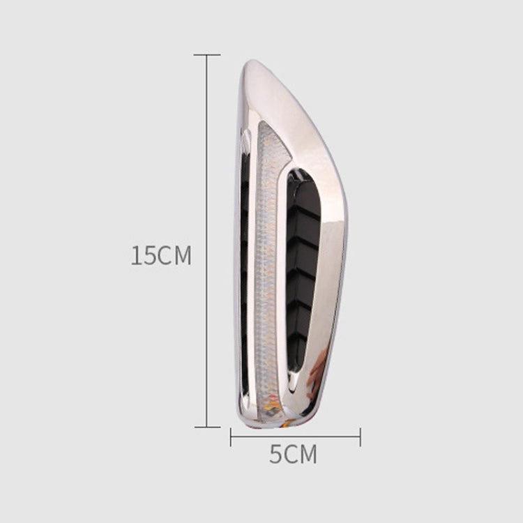 2pcs Car Fender Blade Dynamic Side Marker Lights 12V LED High Bright Daytime Running Lights(White) - Running Lights by PMC TechLife | Online Shopping South Africa | PMC TechLife | Buy Now Pay Later Mobicred