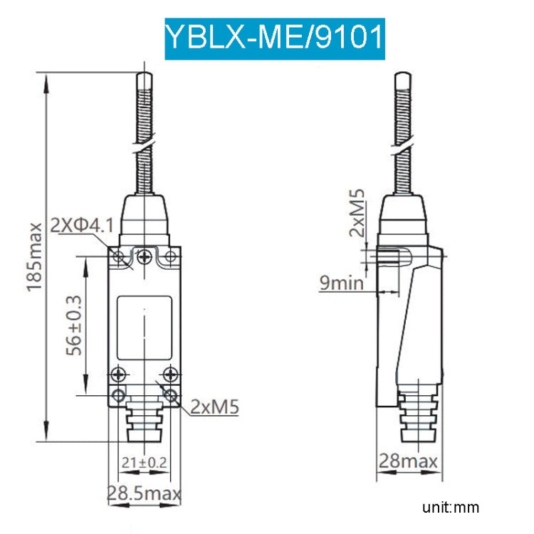 CHNT YBLX-ME9101 Limiter Travel Switches Micro Self-Resetting Stroke Switch - Switch by CHNT | Online Shopping South Africa | PMC TechLife | Buy Now Pay Later Mobicred