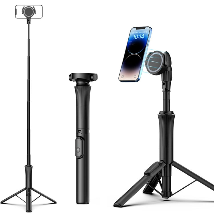 1.5m Magnetic Phone Extendable Selfie Stick Tripod with Wireless Remote  ws-22001- 4 - Selfie Sticks by PMC TechLife | Online Shopping South Africa | PMC TechLife | Buy Now Pay Later Mobicred