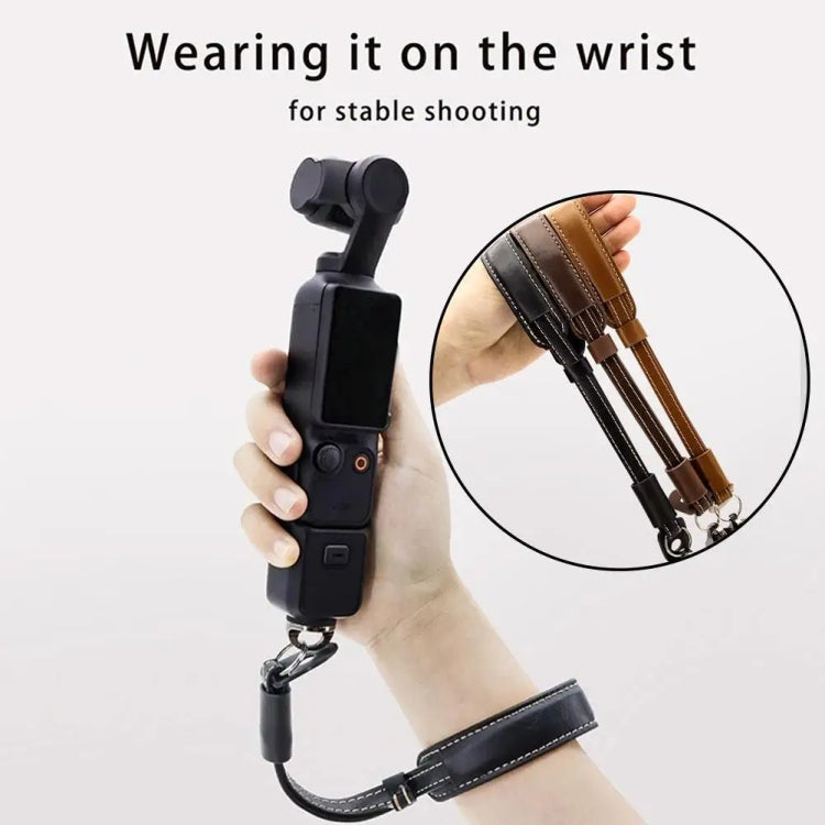 Camera Gimbal Hand Strap Handheld Stabilizer Accessories Wrist Strap For DJI OSMO Pocket 3 / OM 3 / OM 4 / OM 5 / OM 6(Coffee Color) -  by PMC Jewellery | Online Shopping South Africa | PMC Jewellery | Buy Now Pay Later Mobicred