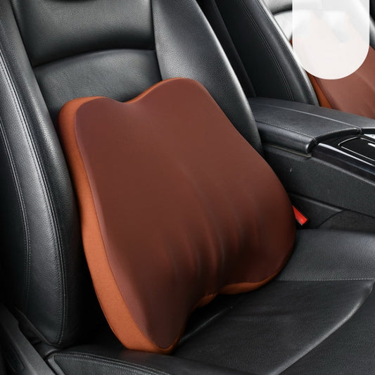 Car Memory Foam Neck Pillow Car Neck Rest Silk Pillow Car Seat Cervical Cushion, Style: Lumbar Pad Coffee - Seat Accessories by PMC Jewellery | Online Shopping South Africa | PMC Jewellery | Buy Now Pay Later Mobicred