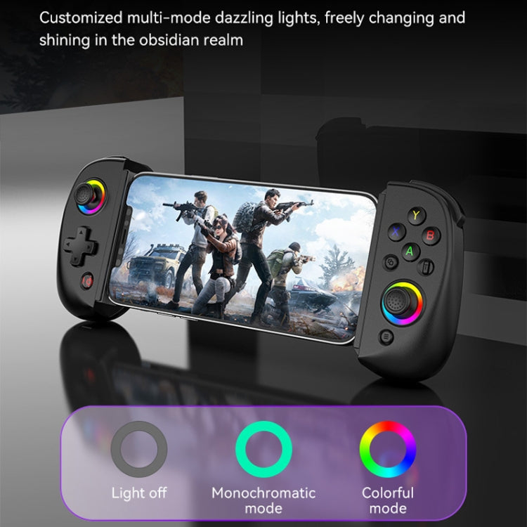 D8 Mobile Phone Stretch Band Light Gamepad Dual Hall Wireless Bluetooth Somatic Vibration Grip for PC / Android / IOS / Tablet / PS3 / PS4 / Switch, Color: Black+Receiver - Gamepads by PMC Jewellery | Online Shopping South Africa | PMC Jewellery | Buy Now Pay Later Mobicred