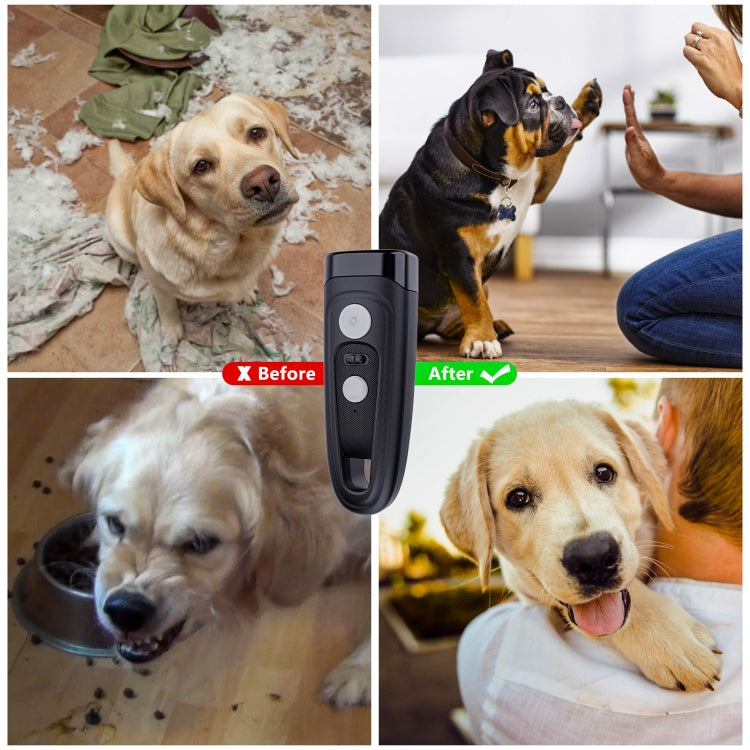 Ultrasonic Dog Repeller Stop Barker Pet Trainer(Black) - Training Aids by PMC Jewellery | Online Shopping South Africa | PMC Jewellery | Buy Now Pay Later Mobicred