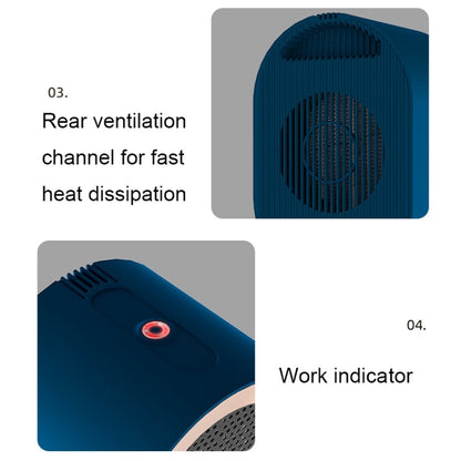 Small Desktop Electric Heater Home PTC Instant Energy-saving Heater, Spec: UK Plug(Green) - Electric Heaters by PMC Jewellery | Online Shopping South Africa | PMC Jewellery | Buy Now Pay Later Mobicred