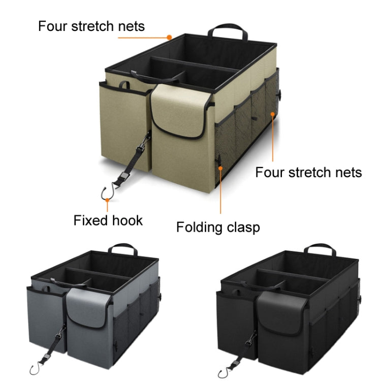 Car Foldable Glove Storage Box Trunk Organizer(Grey) - Stowing Tidying by PMC Jewellery | Online Shopping South Africa | PMC Jewellery | Buy Now Pay Later Mobicred