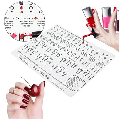 40x30x0.06cm Silicone Manicure Pads Palette Practice Table Mats(White) - Nail Art Equipment by PMC Jewellery | Online Shopping South Africa | PMC Jewellery | Buy Now Pay Later Mobicred