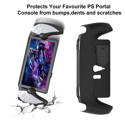 For PlayStation Portal Handle JYS TPU Protective Case With Stand(Black) - Cases by JYS | Online Shopping South Africa | PMC Jewellery | Buy Now Pay Later Mobicred