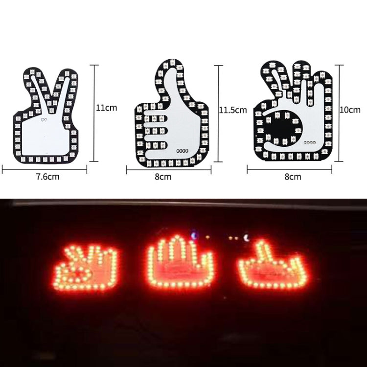 Car Interactive Finger Light Multi-function Warning Anti-rear Collision Light(Thumbs Up) - Warning Lights by PMC Jewellery | Online Shopping South Africa | PMC Jewellery | Buy Now Pay Later Mobicred