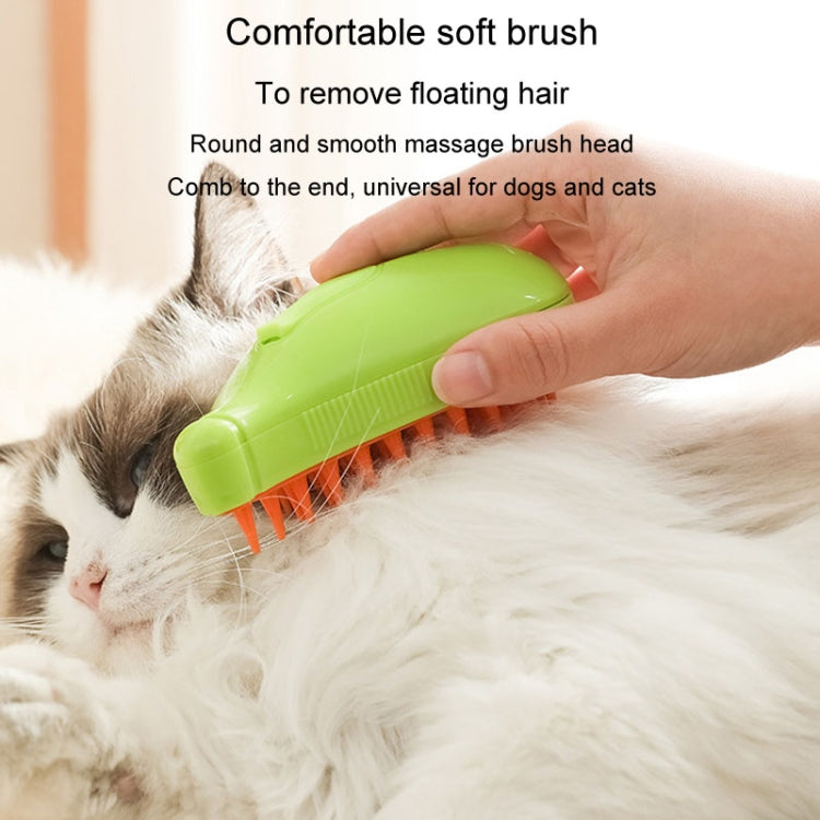 Banana Shape Pet Spray Massage Comb Electrical Cleaning Brush Hair Removal Comb For Dogs And Cats(Yellow) - Brushes & Combs by PMC Jewellery | Online Shopping South Africa | PMC Jewellery