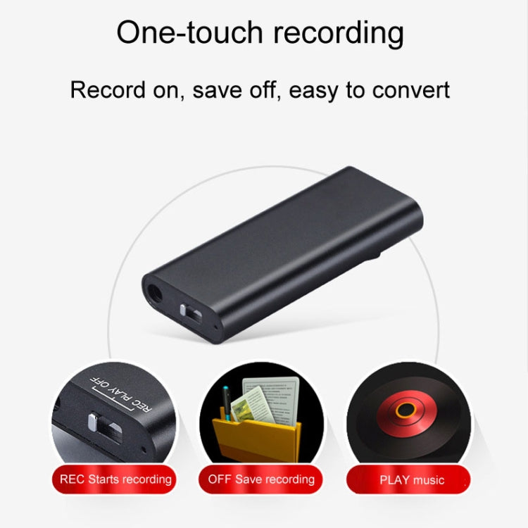 Q25 Intelligent Voice Recorder With Screen HD Noise Canceling Back Clip Voice Reporter, Size: 16GB(Black) - Recording Pen by PMC Jewellery | Online Shopping South Africa | PMC Jewellery | Buy Now Pay Later Mobicred