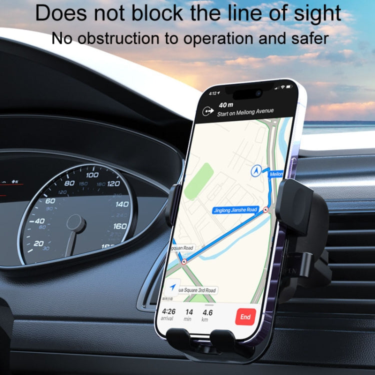 Automotive Navigation Bracket Car Air Vent Phone Fixed Support Clip, Style: Texture Model - Car Holders by PMC Jewellery | Online Shopping South Africa | PMC Jewellery | Buy Now Pay Later Mobicred