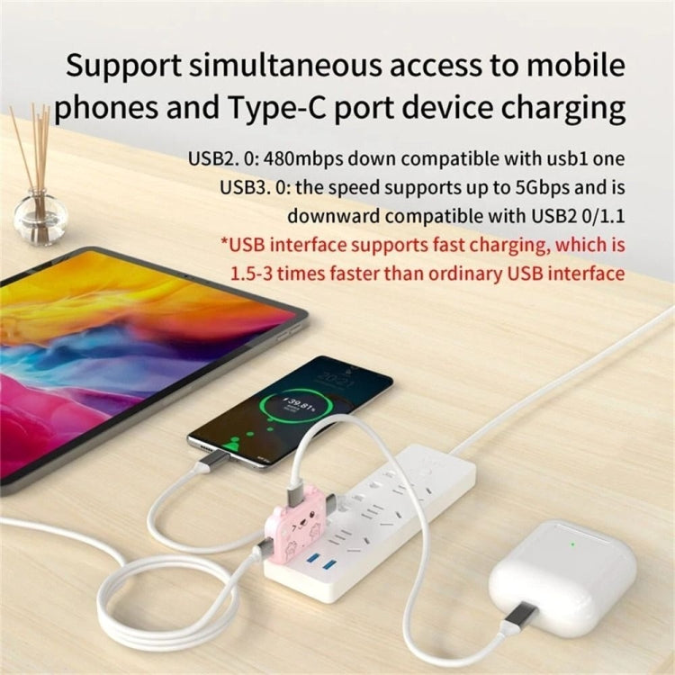 3 In 1 Type-C Docking Station USB Hub For iPad / Phone Docking Station, Port: 3C USB3.0+USB2.0 x 2 White - USB HUB by PMC Jewellery | Online Shopping South Africa | PMC Jewellery | Buy Now Pay Later Mobicred