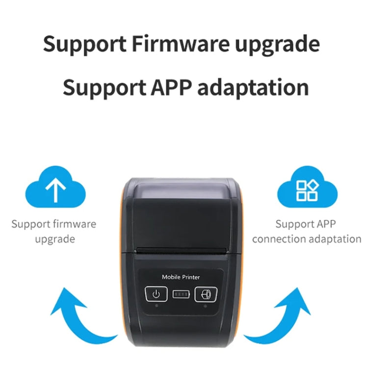 58mm Portable Logistics Takeaway Receipt Bluetooth Thermal Printer(EU Plug) - Printer by PMC TechLife | Online Shopping South Africa | PMC TechLife | Buy Now Pay Later Mobicred