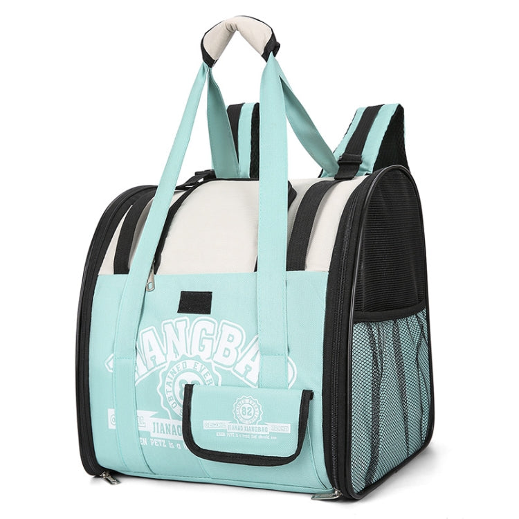 Simple Contrasting Pet Backpack Space Capsule Cat Bag Shoulder Dog Bag(Model 5 Green) - Pet Bags by PMC TechLife | Online Shopping South Africa | PMC TechLife | Buy Now Pay Later Mobicred