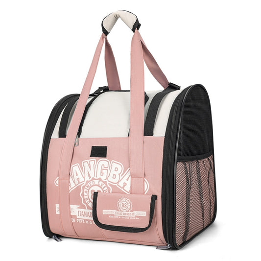 Simple Contrasting Pet Backpack Space Capsule Cat Bag Shoulder Dog Bag(Model 5 Pink) - Pet Bags by PMC Jewellery | Online Shopping South Africa | PMC Jewellery | Buy Now Pay Later Mobicred