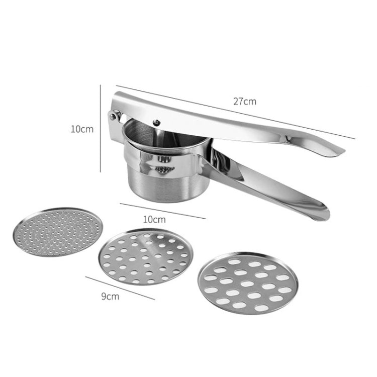 Stainless Steel Potato Press Manual Juicer Vegetable And Fruit Squeezer, Model: 3 In 1 - Stirrer & Squeezer by PMc TechLife | Online Shopping South Africa | PMc TechLife | Buy Now Pay Later Mobicred