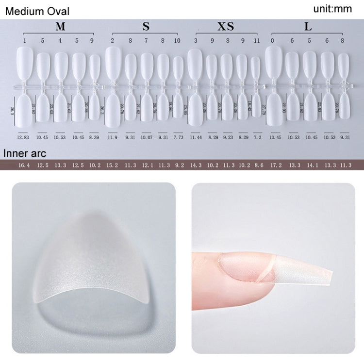 10pairs Of 100pcs/Box Frosted False Nails Artificial Tip, Shape: Short Square S - Nail Stickers by PMC Jewellery | Online Shopping South Africa | PMC Jewellery | Buy Now Pay Later Mobicred