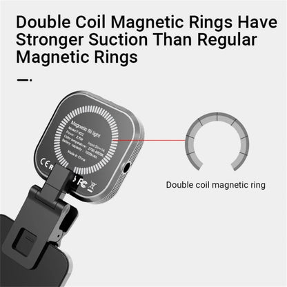 Mini Magnetic Fill Light Rechargeable Tri-Color Temperature Selfie Light - Selfie Light by PMC Jewellery | Online Shopping South Africa | PMC Jewellery